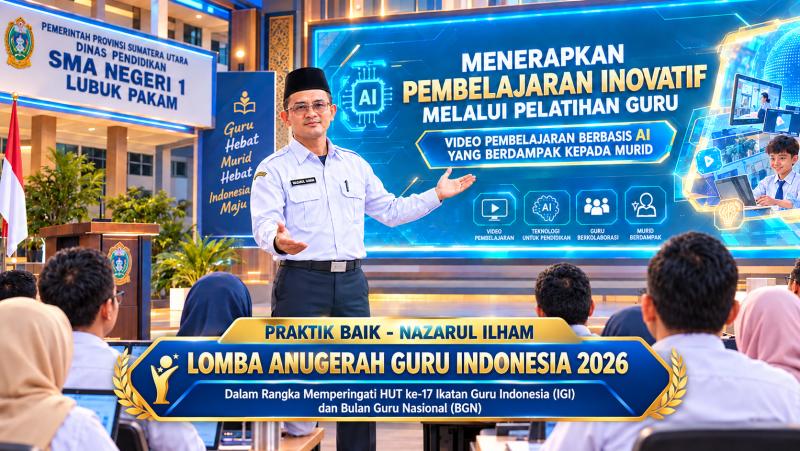 MENERAPKAN PEMBELAJARAN INOVATIF BERBASIS  KECERDASAN BUATAN (AI) : PENGUATAN KOMPETENSI GURU  MELALUI PELATIHAN DESAIN VIDEO PEMBELAJARAN BERBASIS  AI YANG BERDAMPAK BAGI MURID