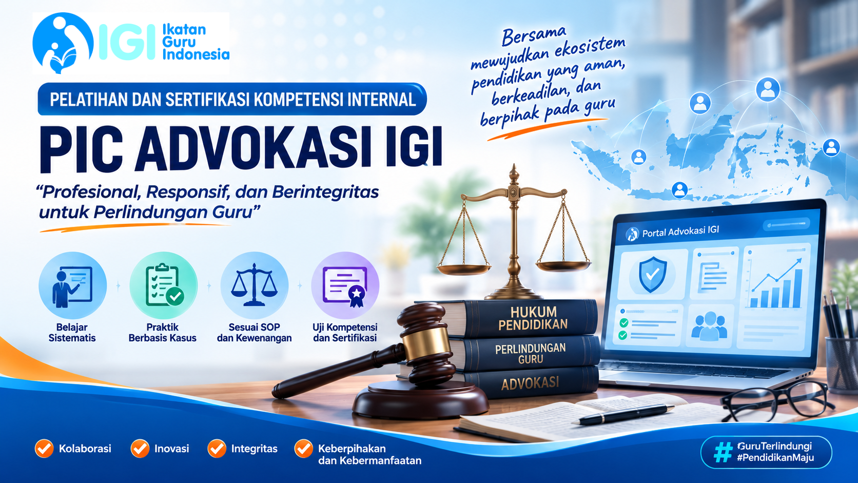 PELATIHAN DAN SERTIFIKASI KOMPETENSI INTERNAL PIC ADVOKASI IGI
