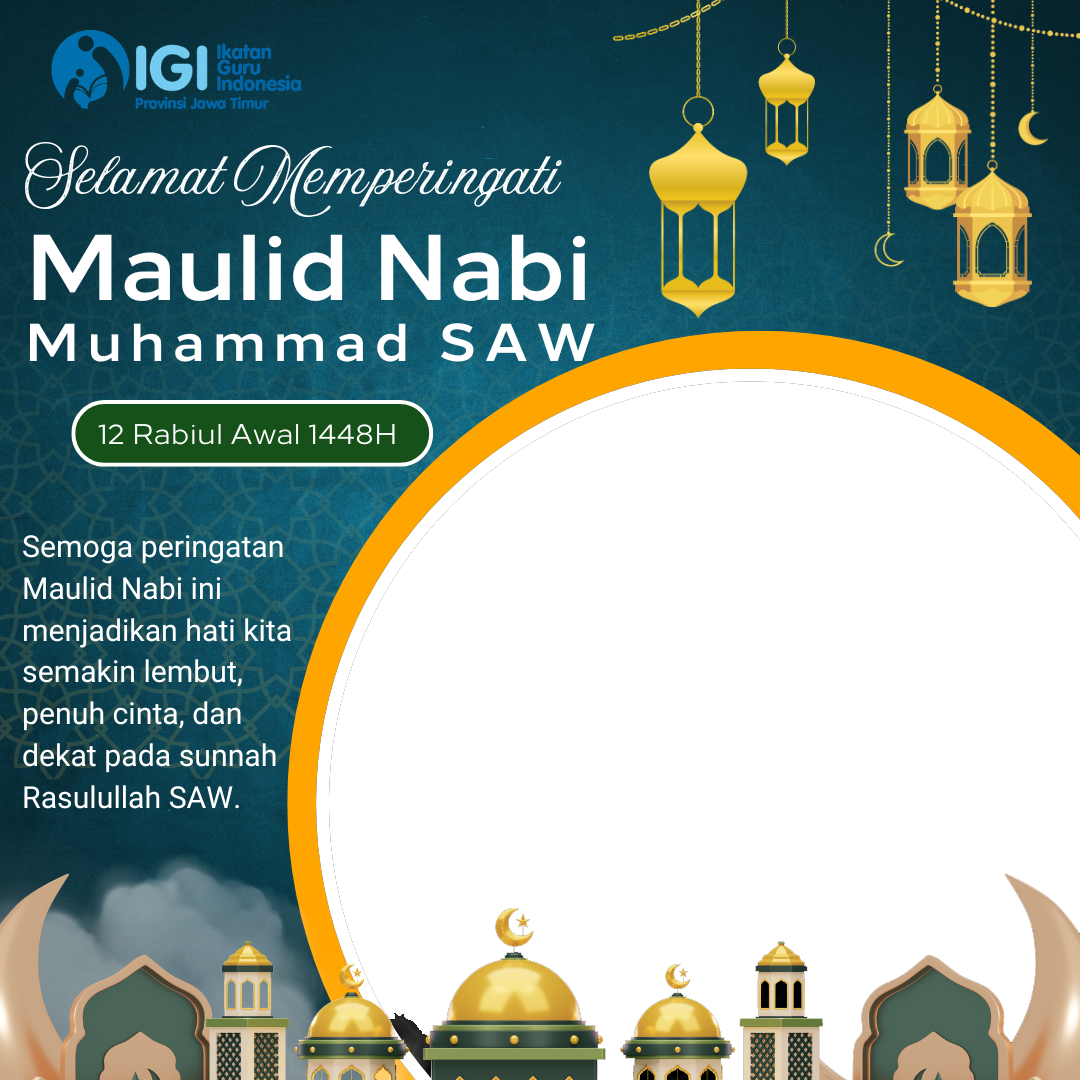 PW IGI Jatim : Memperingati Maulid Nabi Muhammad SAW - biru tua