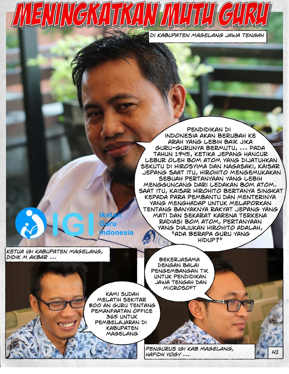 Komik - Meningkatkan Mutu Guru