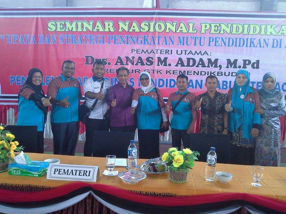 CATATAN LAPORAN PENGEMBANGAN DIRISEMINAR NASIONAL PENDIDIKAN ACEH TIMUR