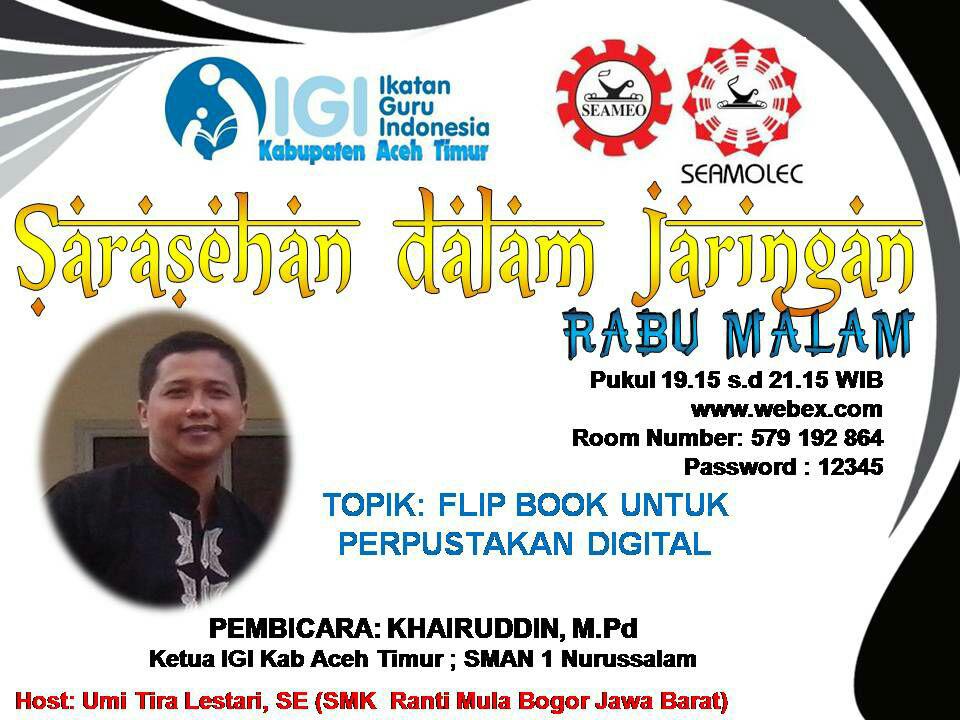 Sarasehan Dalam Jaringan "Flib Book Untuk Perpustakaan Digital"