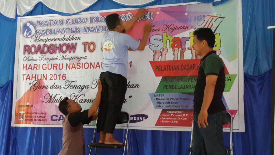 IGI Mamuju Siapkan 150 Guru pada Gebyar Video Conference HGN 2016 Sekaligus Launching Program "IGI Road to School"