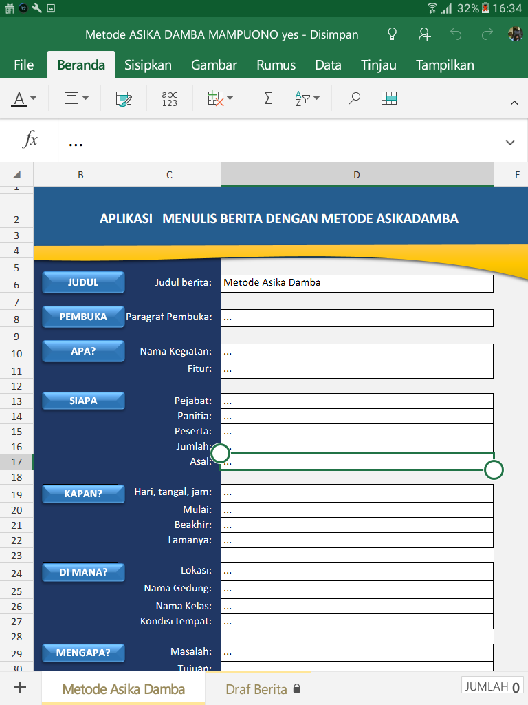 "Asika Damba" Sebuah Prototipe Autoring Tools agar Guru Menulis Sehebat Wartawan"