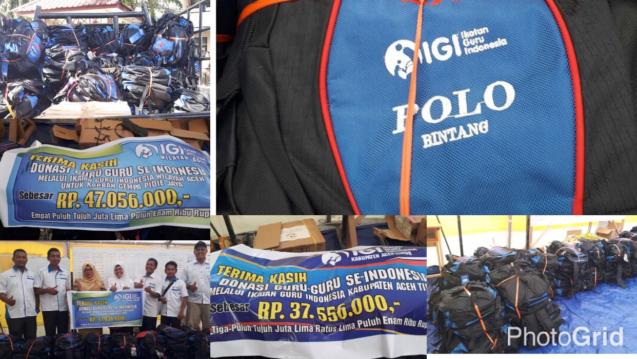 Penyaluran Bantuan Melalui IGI Untuk Korban Gempa Pidie Jaya