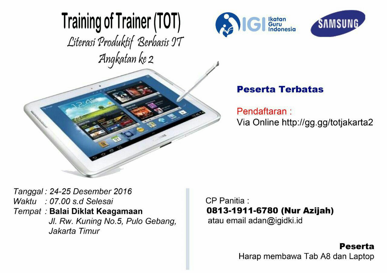 8 Trainer Nasional DKI Turun Gunung