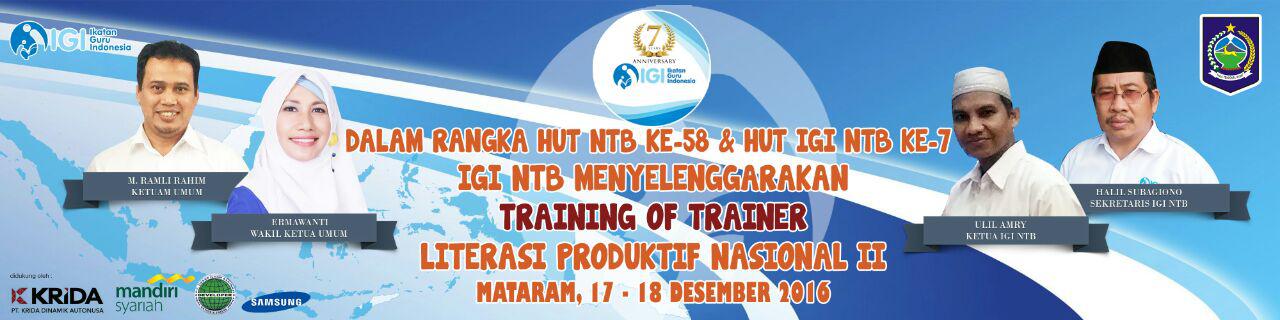 DENGAN IGI (IKATAN GURU INDONESIA) KITA BERBAGI DAN BERKARYA