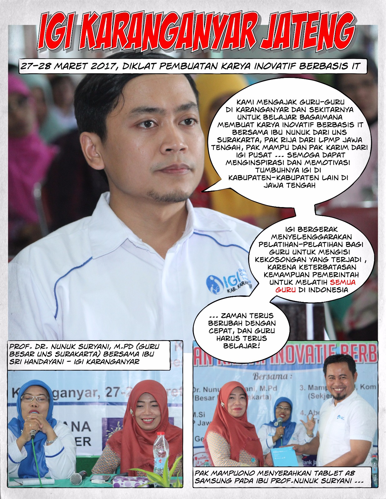 IGI KARANGANYAR  UNJUK GIGI LITERASI BERBASIS IT