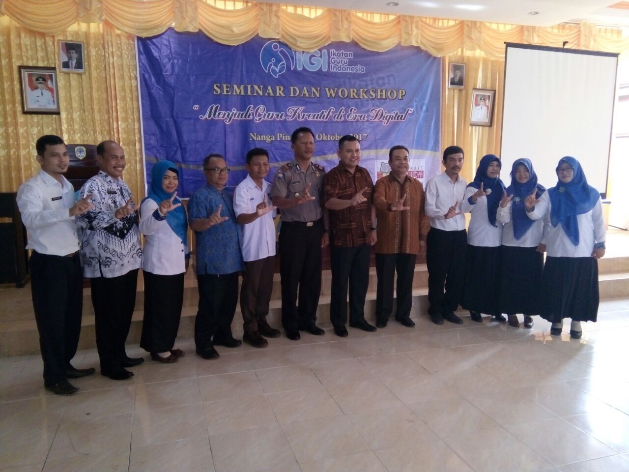 Pelantikan IGI Kabupaten Melawi dan Workshop Literasi Produktif