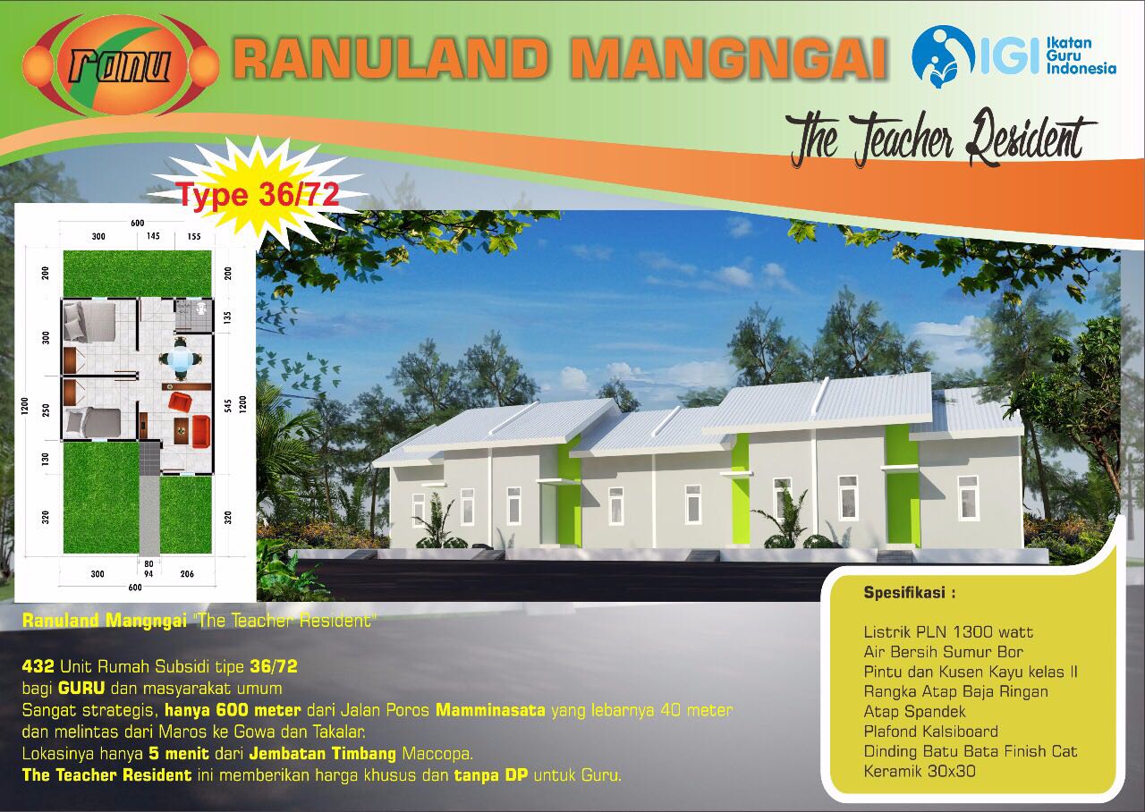 Buruan, IGI Siapkan Rumah Murah Untuk Guru