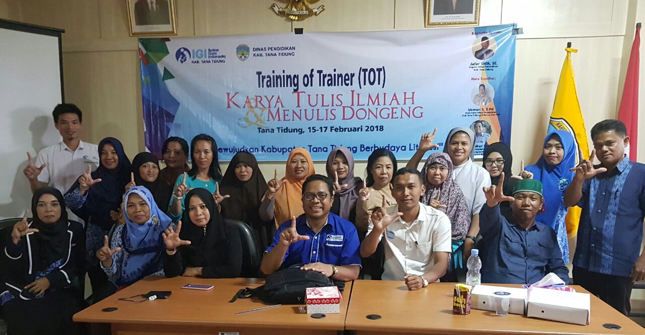 IGI Tana Tidung, Kaltara, Gelar TOT KTI dan Menulis Dongeng