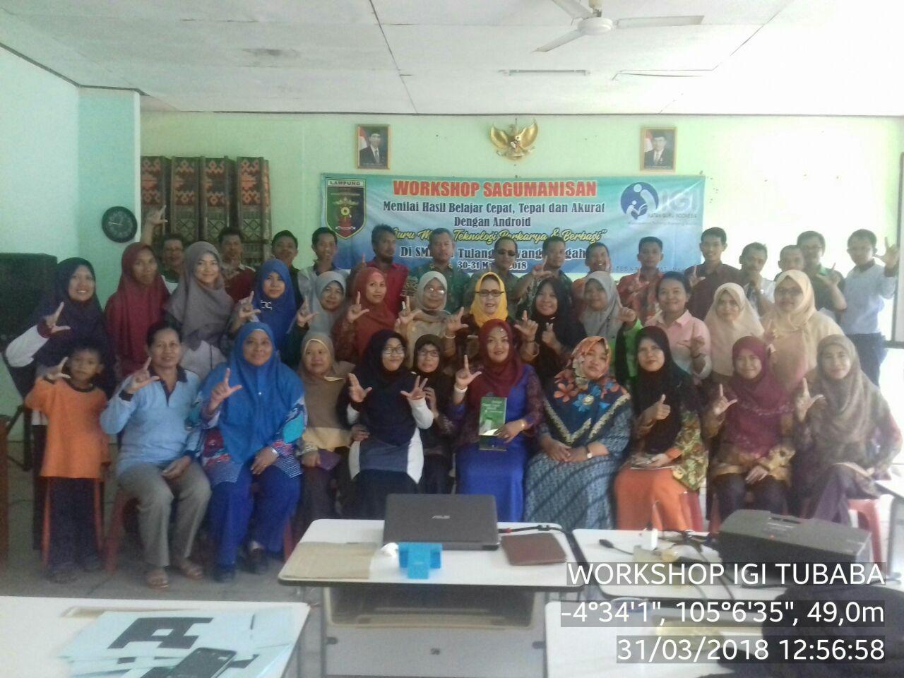 GURU ANTUSIAS IKUTI DIKLAT BERSAMA IGI DAERAH KABUPATEN TULANG BAWANG BARAT