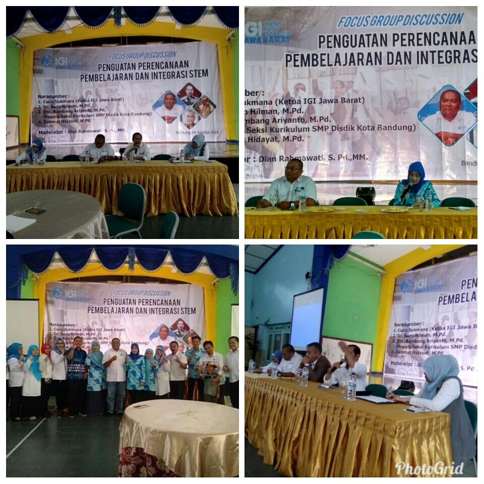 IGI JABAR DORONG PERCEPATAN KUALITAS PENDIDIKAN MELALUI FGD PENGUATAN PERENCANAAN PEMBELAJARAN DAN INTEGRASI STEM