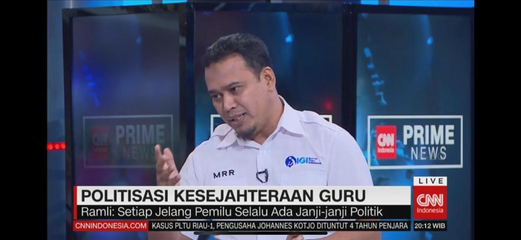 Ketum IGI: "Cukupkan Dulu Gurunya, Baru Bicara Kualitas"