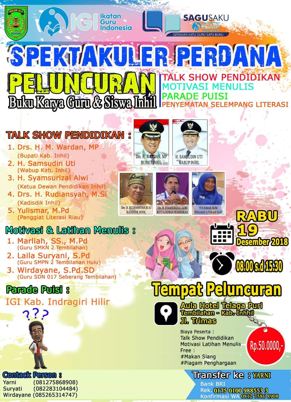 LITERASI MENGGEMA DI NEGERI SERIBU PARIT MENUJU KOTA LITERASI