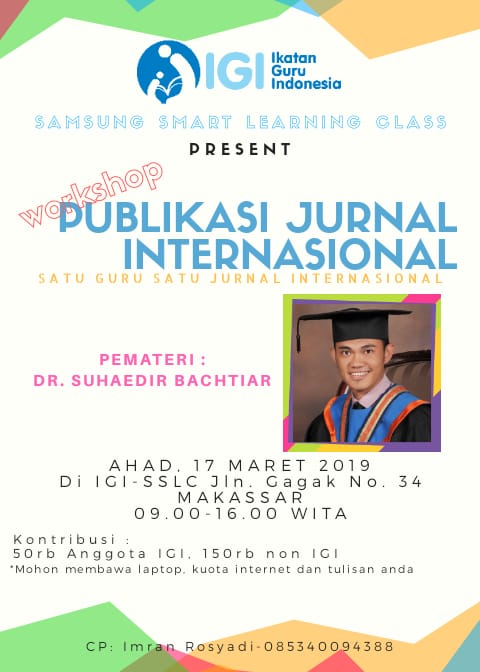 Kanal Baru Pelatihan IGI, Publikasi di Jurnal Internasional