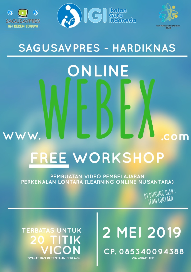 Workshop Online Sagusavpres IGI, Edisi Hardiknas 2019
