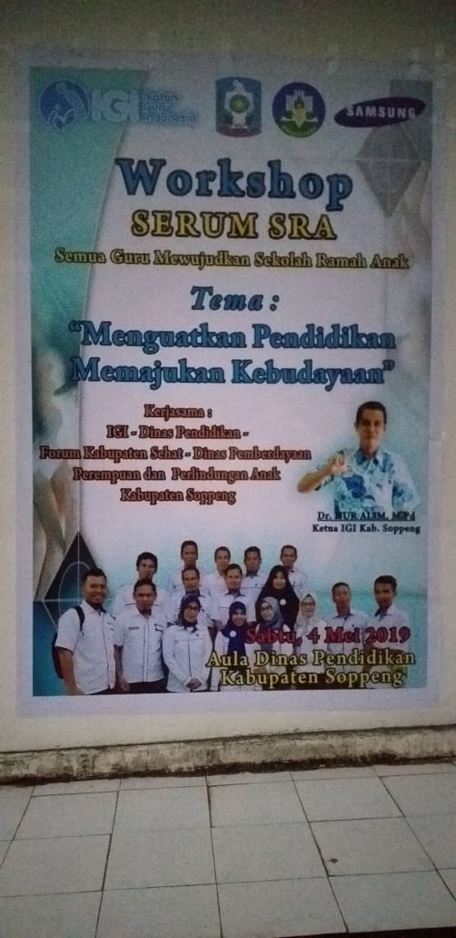 Hardiknas 2019 IGI Soppeng Gelar Workshop Sekolah Ramah Anak