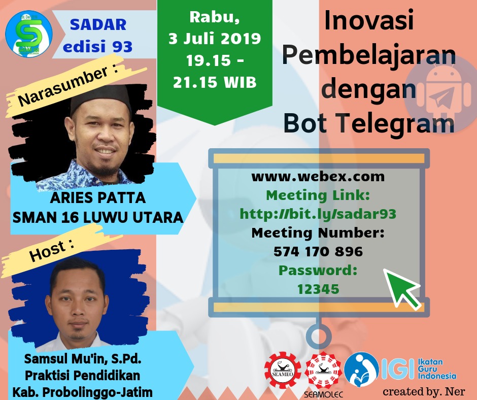 SADAR 93, APLIKASI BUKAN SEKEDAR