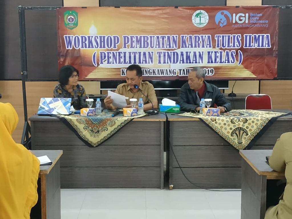 Workshop PTK dan KTI IGI Kota Singkawang; Guru-Guru Masih Perlu Pendampingan