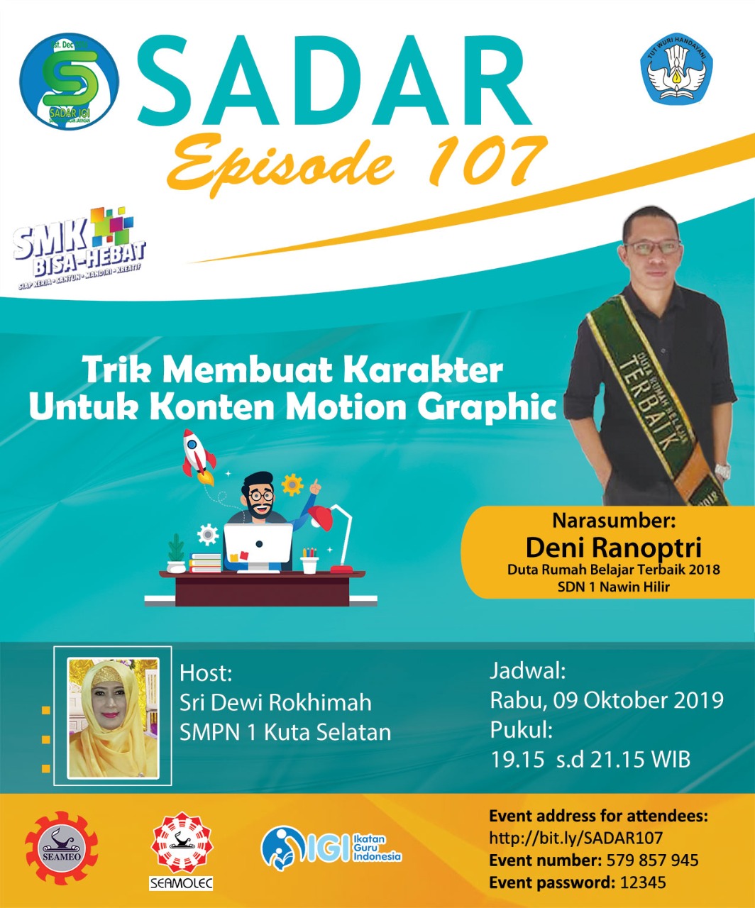 SADAR 107; "PERANGSANG CERDAS"