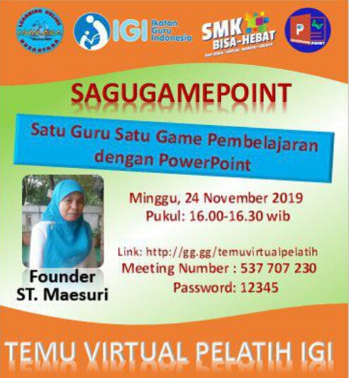 Kanal SAGUGAMEPOINT Latih Guru Membuat Pembelajaran Menyenangkan Dengan Game PowerPoint