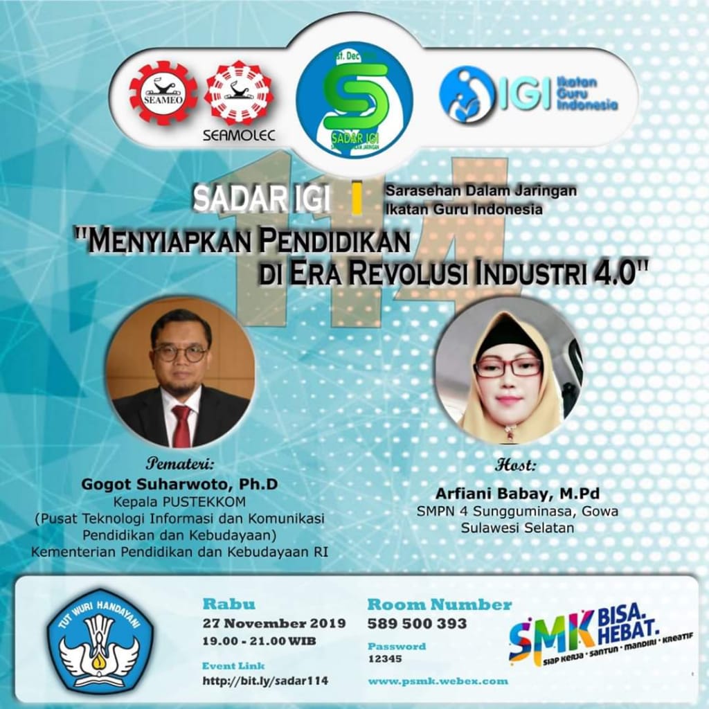 SADAR IGI 114: "NAVIGASI TEKNOLOGI PENDIDIKAN INDONESIA"