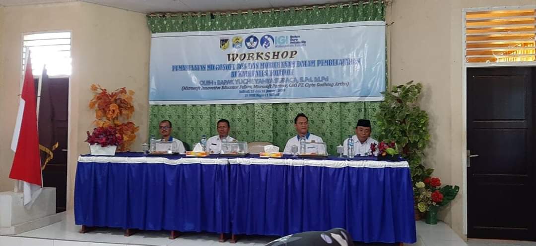 Cetak Guru Inovator, IGI Tolitoli Gelar Workshop Pemanfaatan Microsoft Office 365 dan Mobile ExamÂ 