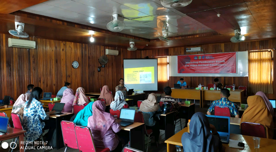 Sekretaris Disdikbud Buka Workshop Pembuatan Komik dan Video Animasi IGI Kab. Sintang