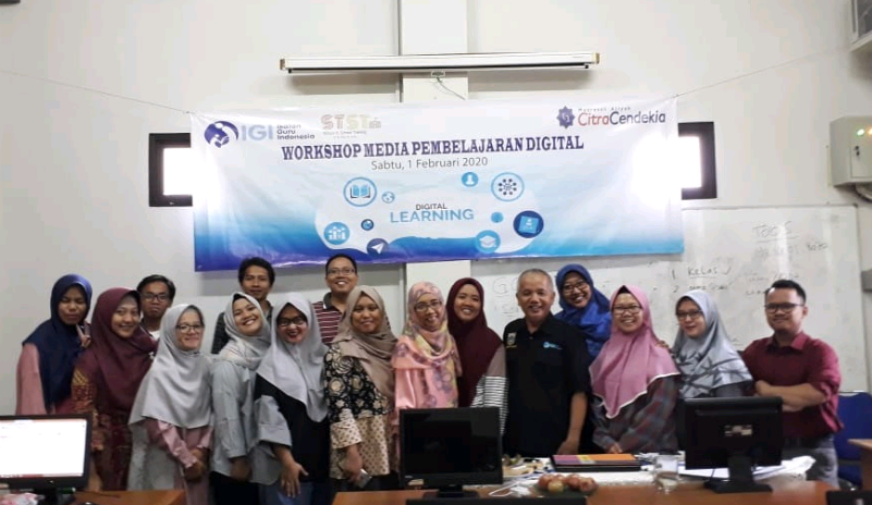 WORKSHOP MEMBUAT MEDIA PEMBELAJARAN DIGITAL, STST IGI DKI DI AWAL TAHUN 2020