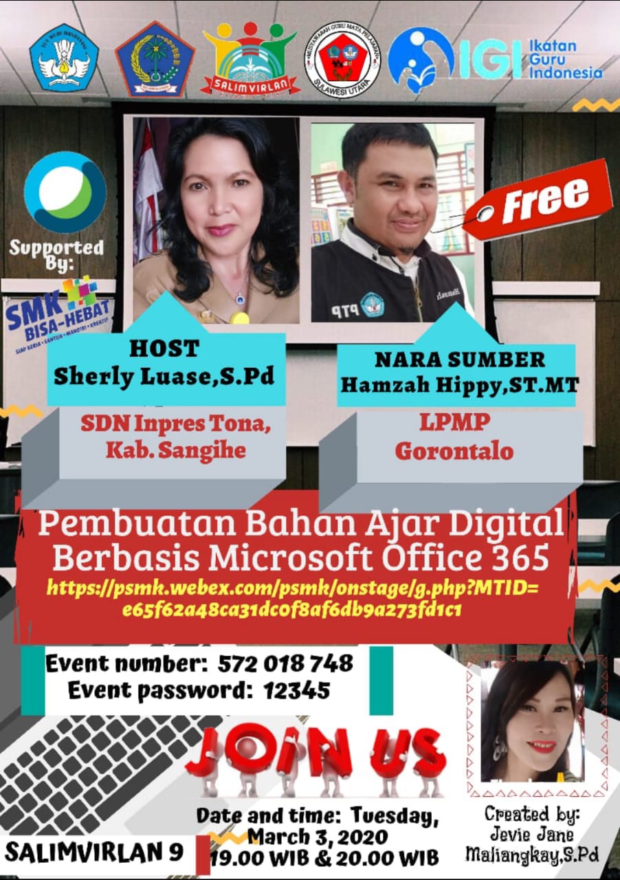 Vicon SALIMVIRLAN ED~09: "PEMBUATAN BAHAN AJAR DIGITAL BERBASIS MICROSOFT OFFICE 365"