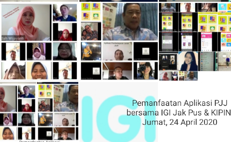 IGI JakPus Adakan Vicon Sosialisasi dan Pemanfaatan aplikasi pembelajaran KIPIN School 4.0