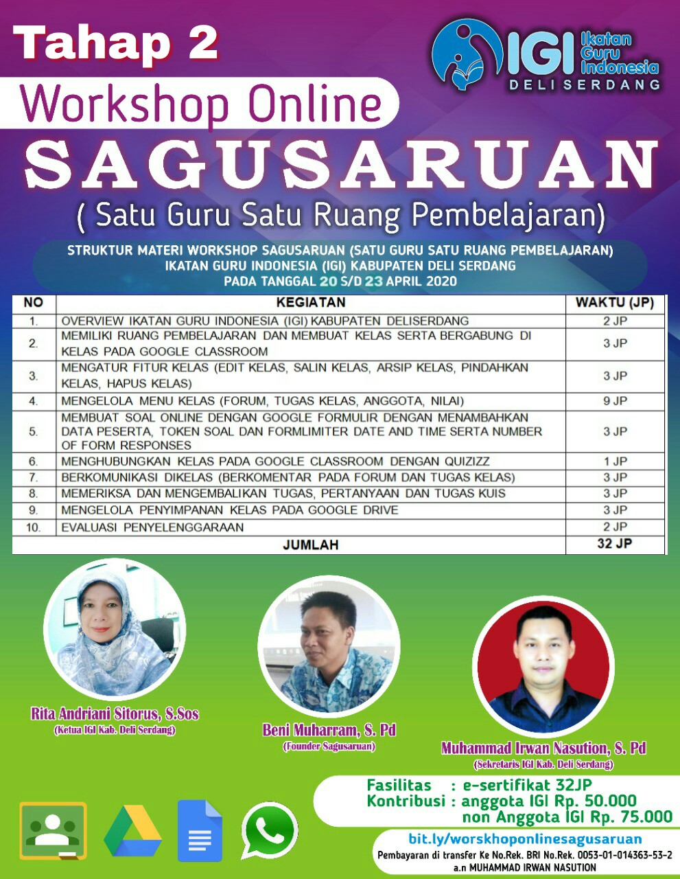 Workshop Online IGI Deli Serdang Kenalkan "Sagusaruan"