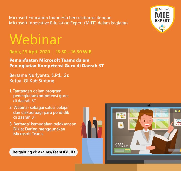 IGI Sintang Kalbar Adakan Webinar Untuk Guru Daerah 3T