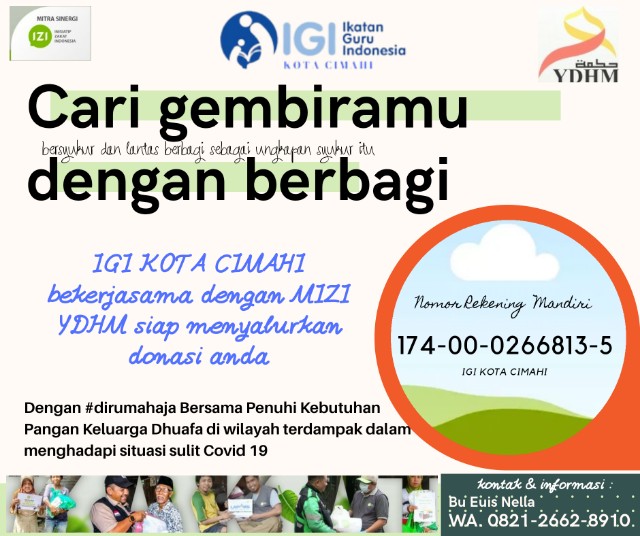IGI Kota Cimahi Gelar Talkshow Virtual dan Gerakan Sosial Selama Pandemi Covid 19