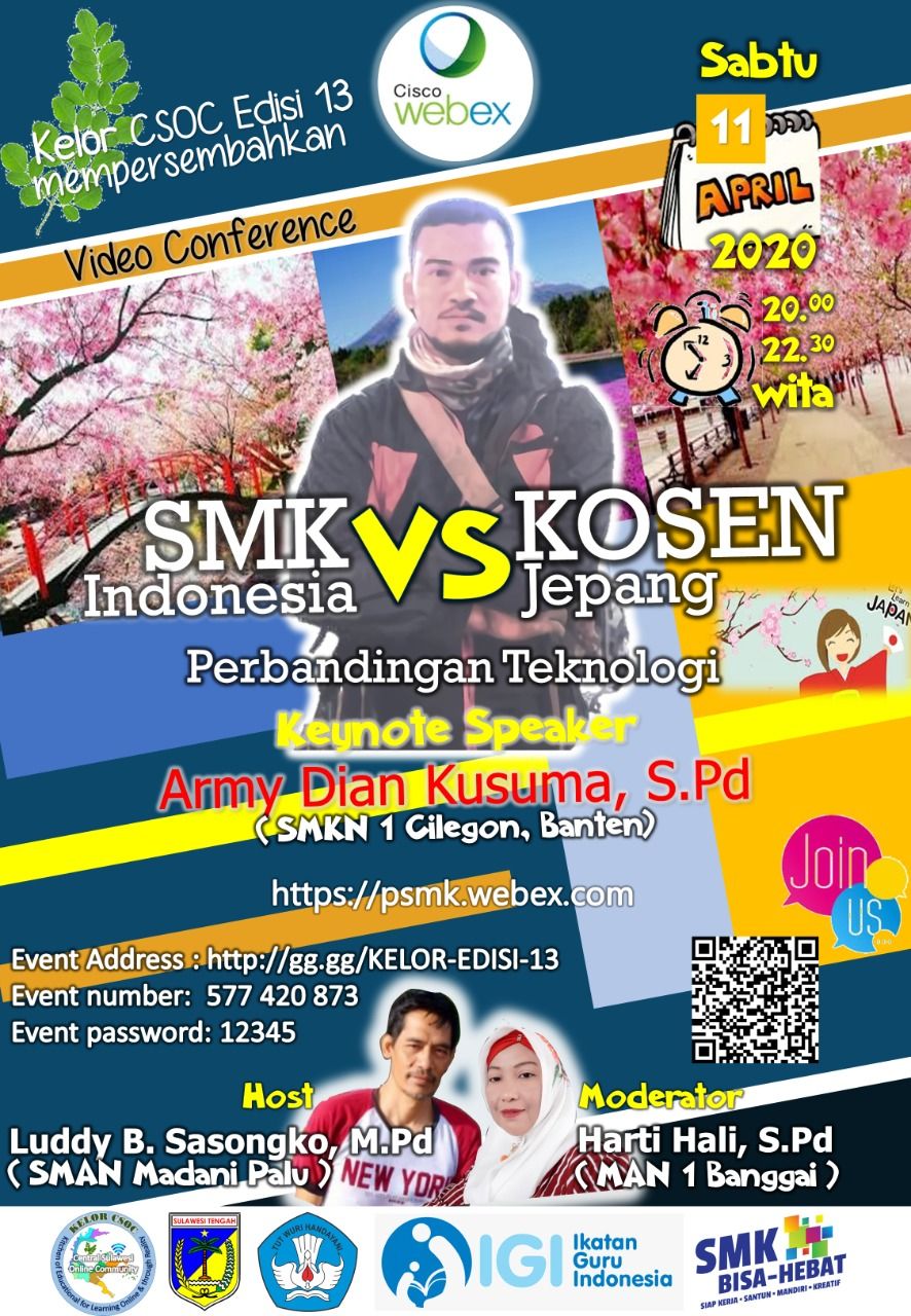 Kelor CSOC Edisi 13; Perbandingan Teknologi SMK Indonesia VS KOSEN Jepang
