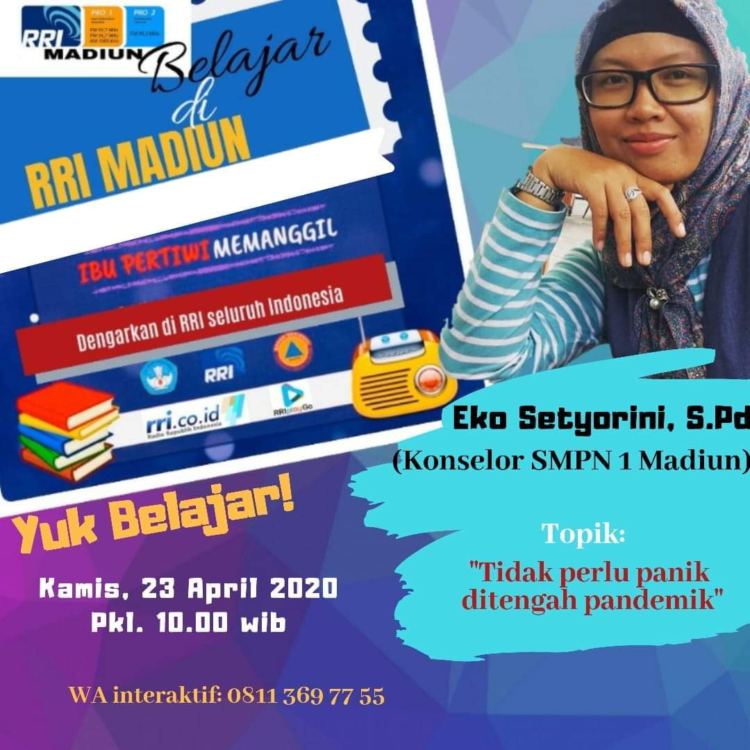 IGI Madiun - RRI Madiun; "Tidak Perlu Panik Di Tengah Pandemik"