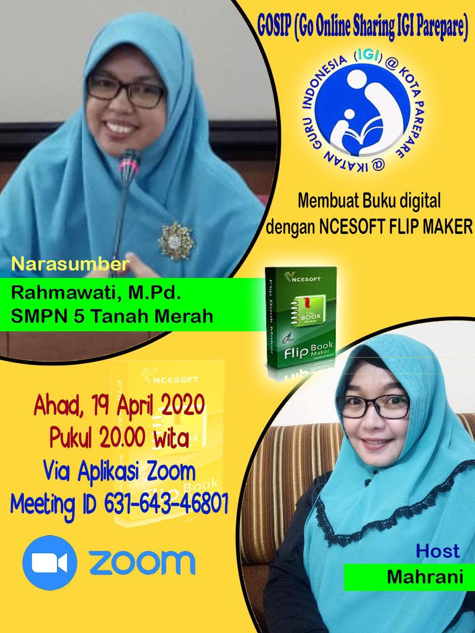 GOSIP IGI Parepare; "Membuat Buku Digital Dengan Ncesoft Flip Maker"
