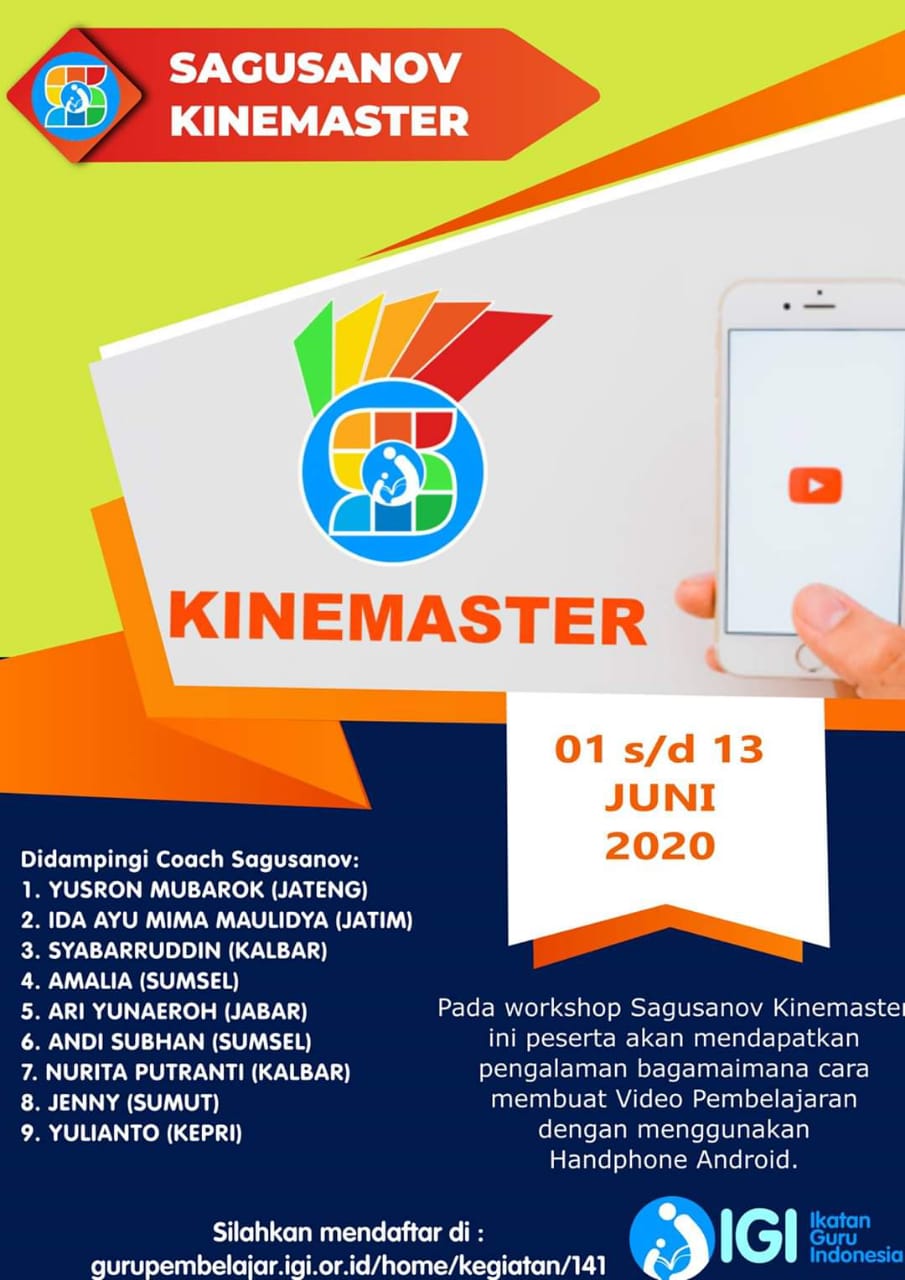 Sagusanov Kinemaster, Belajar Membuat Video Pembelajaran