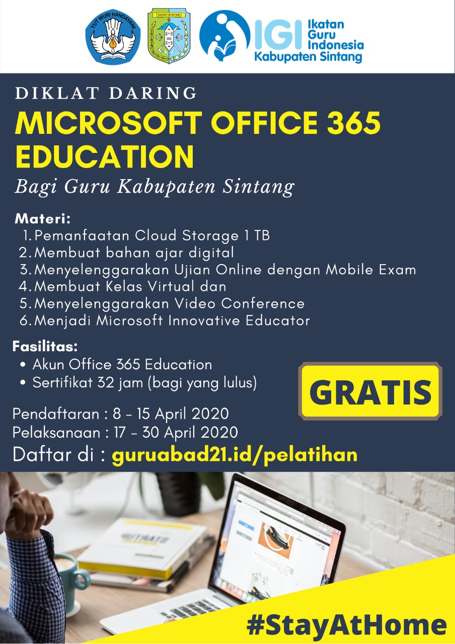Diklat Daring IGI Sintang; "Microsoft Office 365 Education"
