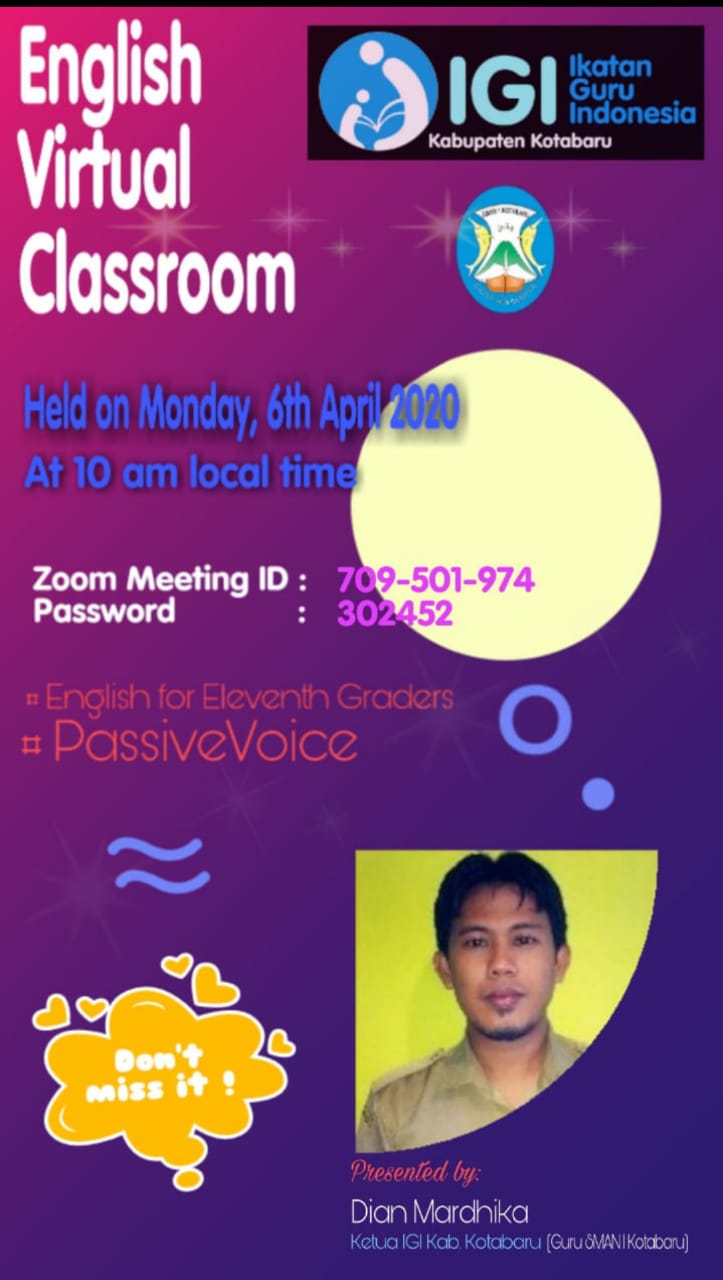 IGI Kotabaru Adakan English Virtual Classroom