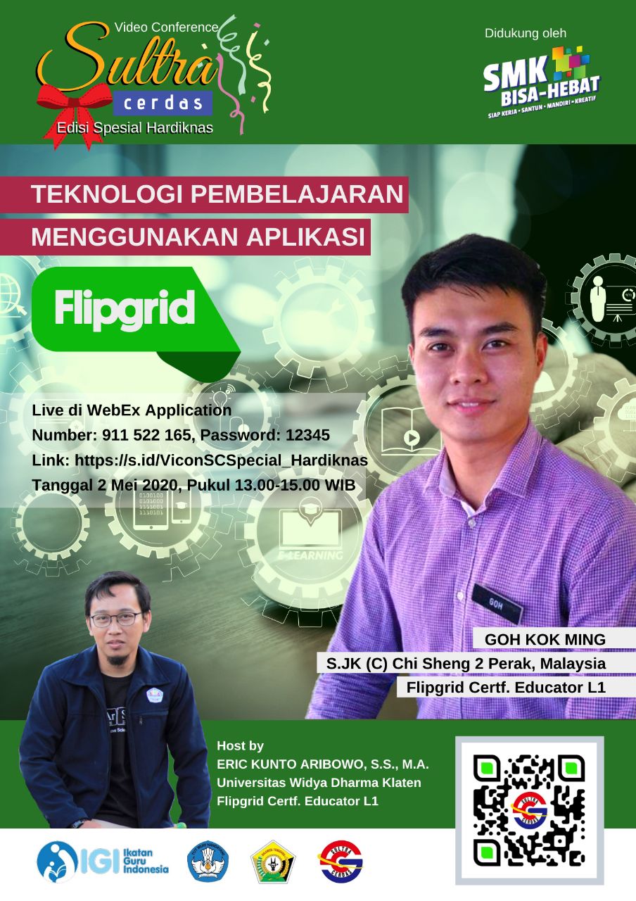 Sultra Cerdas Special Hardiknas; "Teknologi Pembelajaran Menggunakan Aplikasi Flipgrid"