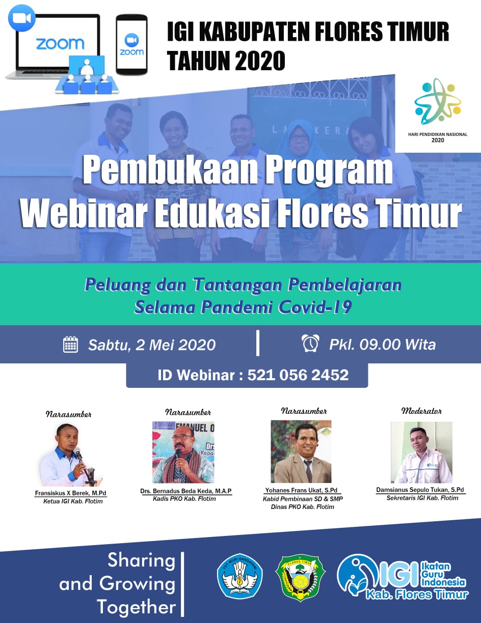 IGI Flores Timur; Webinar Edukasi Flores Timur, Peluang dan Tantangan  Pembelajaran Di Musim Pandemi