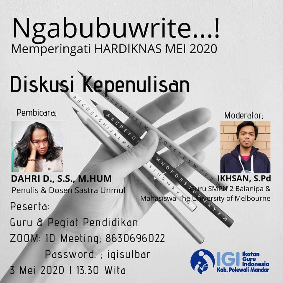 Ngabubuwrite Bersama IGI Poliwali Mandar; Diskusi Kepenulisan