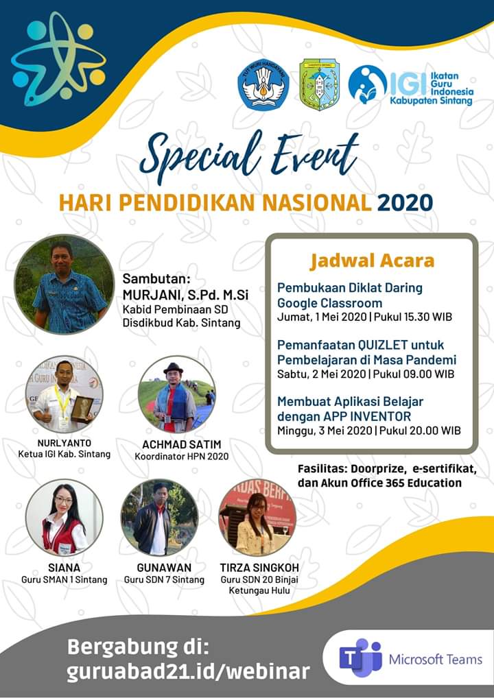 Special Event Hardiknas 2020, IGI Kab. Sintang Selenggarakan Pelatihan Daring