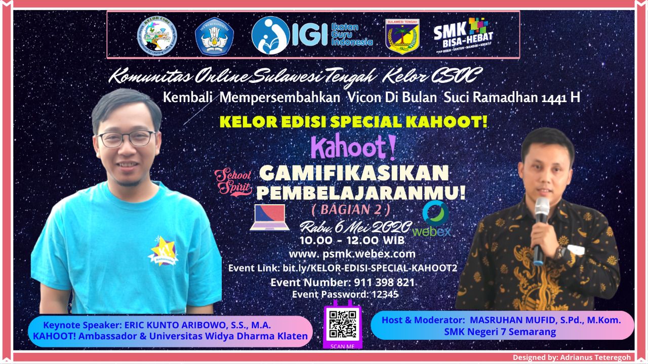 KELOR CSOC Sulteng: KAHOOT; "Gamifikasikan Pembelajaranmu (Bagian 2)"