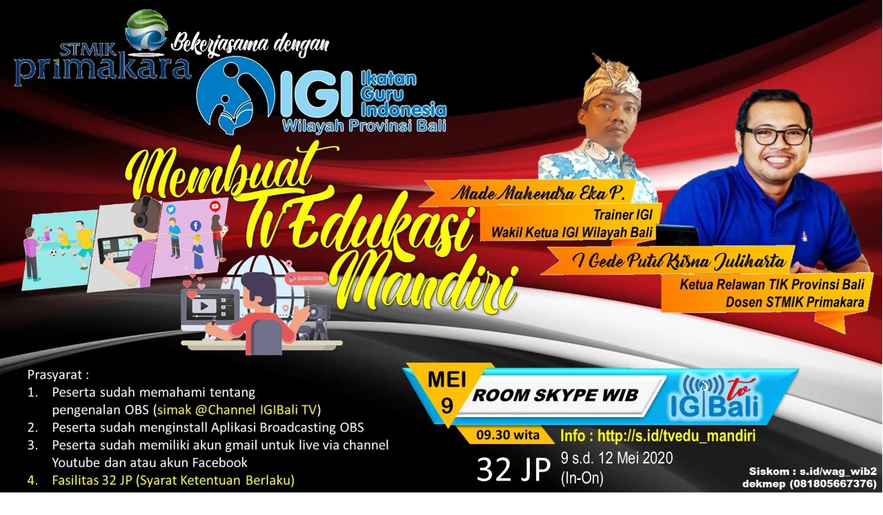 IGI Bali: Membuat TV Edukasi Mandiri