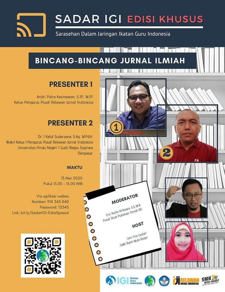 SADAR IGI Edisi Khusus: "Bincang-bincang Masalah Jurnal Ilmiah"