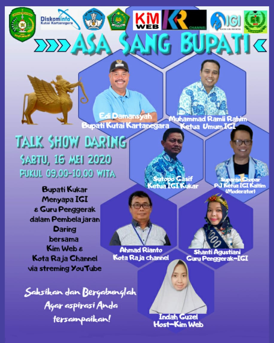 Talk Show Daring IGI Kutai Kartanegara: "Asa Sang Bupati"