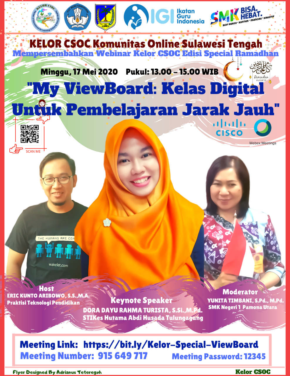 Kelor CSOC Sulteng: "My ViewBoard: Kelas Digital Dengan Papan Tulis Digital Untuk PJJ"